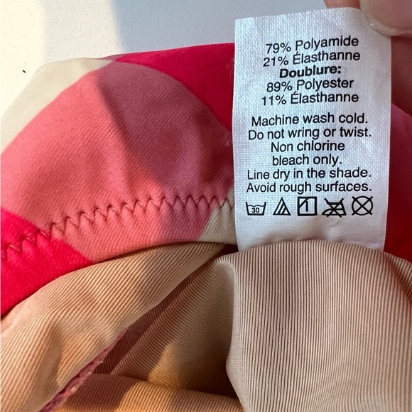 Crewcuts By J.Crew Cutout One Piece Bathing Swimsuit - Gingham - Sz 12 - Picture 5 of 5